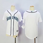 Youth Seattle Mariners Blank White Cool Base Stitched MLB Jersey,baseball caps,new era cap wholesale,wholesale hats